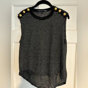 Veronica beard linen sleeveless top